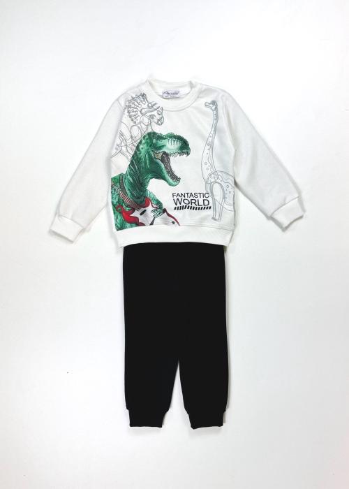 Παιδικό Σετ Φόρμα Αγόρι Action 12520001 Λευκό - Pigikids.gr - Παιδικά Ρούχα, Βαπτιστικά Πακέτα