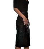 Leather Skirt 66cm Black Levinsky (Alondra)