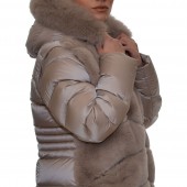 Γουνάκι-Ύφασμα παλτό Elephant INTUITION PARIS (Lucille) 