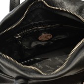 Δερμάτινη Τσάντα Arcadia Black χειρός / χιαστί (9730)