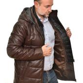 ΔΕΡΜΑΤΙΝΟ Jacket 82 cm COFFEE BROWN LEVINSKY (Brian)