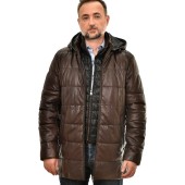 ΔΕΡΜΑΤΙΝΟ Jacket 82 cm COFFEE BROWN LEVINSKY (Brian)