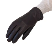 Γυναικεία δερμάτινα γάντια Καφέ Levinsky (Z-1601 brown)