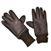 Ανδρικά δερμάτινα γάντια Καφέ Bugatti (21138)
