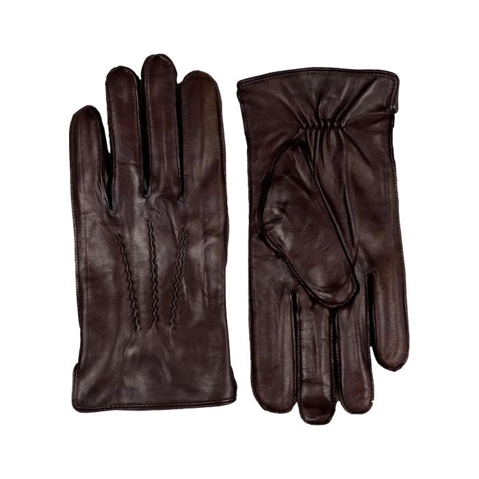 Ανδρικά δερμάτινα γάντια Καφέ Levinsky (127-F)