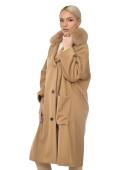 ΓΥΝΑΙΚΕΙΟ ΠΑΛΤΟ CASHMERE-WOOL 107 cm HEMMA CAMEL