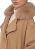 ΓΥΝΑΙΚΕΙΟ ΠΑΛΤΟ CASHMERE-WOOL 107 cm HEMMA CAMEL