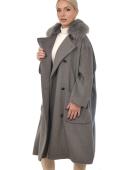ΓΥΝΑΙΚΕΙΟ ΠΑΛΤΟ CASHMERE - WOOL 107 cm HEMMA OAK