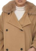 ΓΥΝΑΙΚΕΙΟ ΠΑΛΤΟ CASHMERE-WOOL 107 cm HEMMA CAMEL