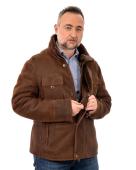 ΜΟΥΤΟΝ LAMB JACKET ΚΑΦΕ 68 cm