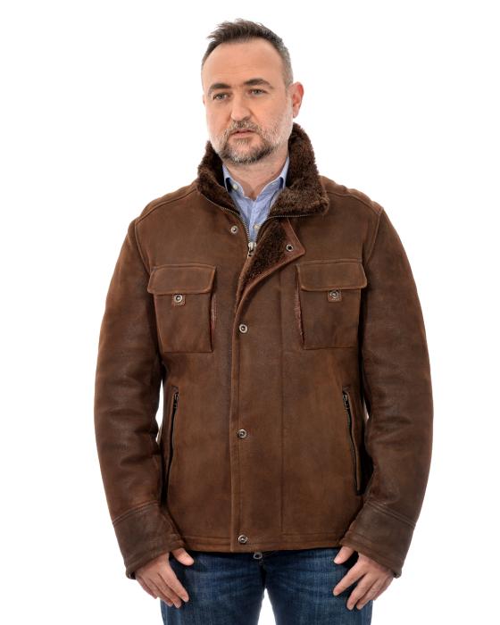 ΜΟΥΤΟΝ LAMB JACKET ΚΑΦΕ