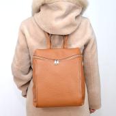 ΔΕΡΜΑΤΙΝΗ ΤΣΑΝΤΑ BACKPACK ΓΥΝΑΙΚΕΙΑ ( 8001 BISCOTTO )