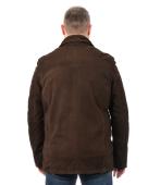 ΔΕΡΜΑΤΙΝΟ ΚΑΦΕ JACKET NUBUK 78 cm