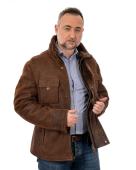 ΜΟΥΤΟΝ LAMB JACKET ΚΑΦΕ 68 cm