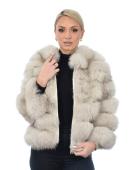ΓΟΥΝΑ BEIGE FOX COLLAR ΓΥΝΑΙΚΕΙΑ