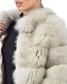 ΓΟΥΝΑ BEIGE FOX COLLAR ΓΥΝΑΙΚΕΙΑ