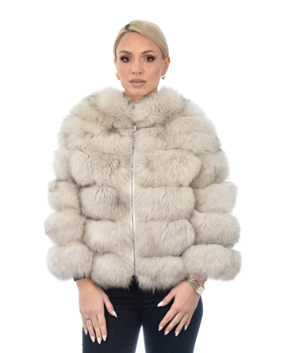 ΓΟΥΝΑ BEIGE FOX COLLAR ΓΥΝΑΙΚΕΙΑ