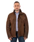 ΜΟΥΤΟΝ LAMB JACKET ΚΑΦΕ 68 cm