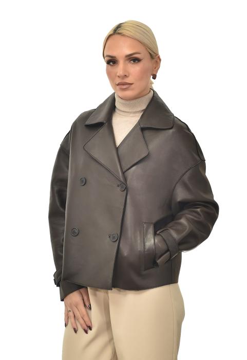 ΔΕΡΜΑΤΙΝΟ ΜΠΟΥΦΑΝ ΓΥΝΑΙΚΕΙΟ 225507 ΚΑΦΕ