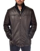 ΔΕΡΜΑΤΙΝΟ ΑΝΔΡΙΚΟ ΜΠΟΥΦΑΝ 225063 ΚΑΦΕ