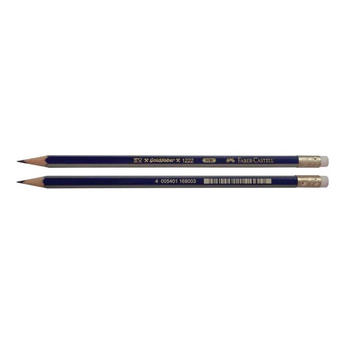 Faber-Castell Goldfaber 1222 Μολύβι HB με Γόμα Μπλε (116800) (FAB116800)