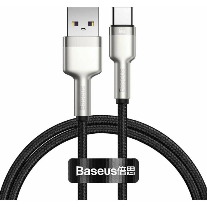Baseus USB cable for USB-C Cafule, 66W, 1m (black) (CAKF000101) (BASCAKF000101)