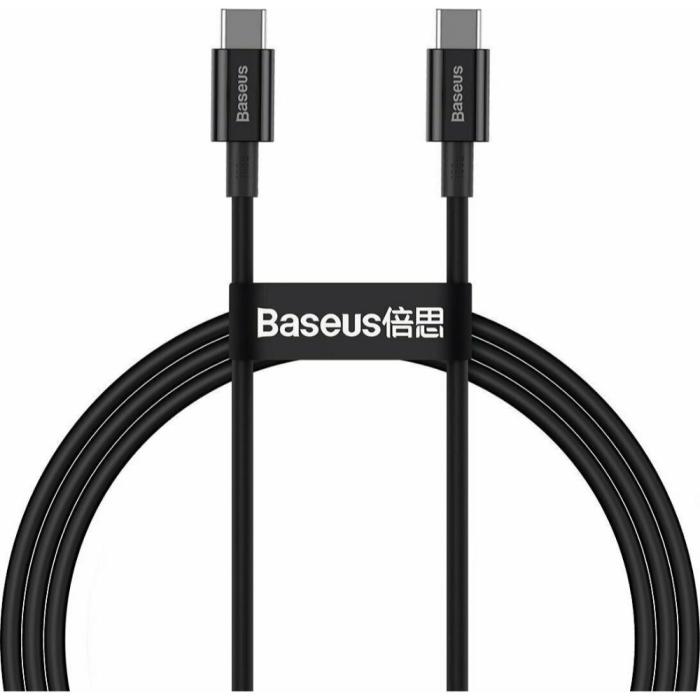Baseus Superior Series Cable USB-C to USB-C, 100W, 1m (black) (CATYS-B01) (BASCATYS-B01)