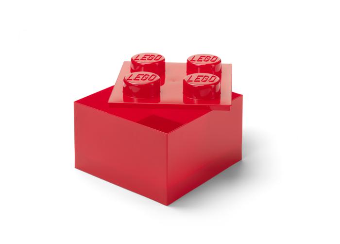 LEGO® ΚΟΥΤΙ ΑΠΟΘΗΚΕΥΣΗΣ ΤΕΤΡΑΓΩΝΟ ΜΕΓΑΛΟ ΚΟΚΚΙΝΟ ΔΙΑΦΑΝΟ - 40090804