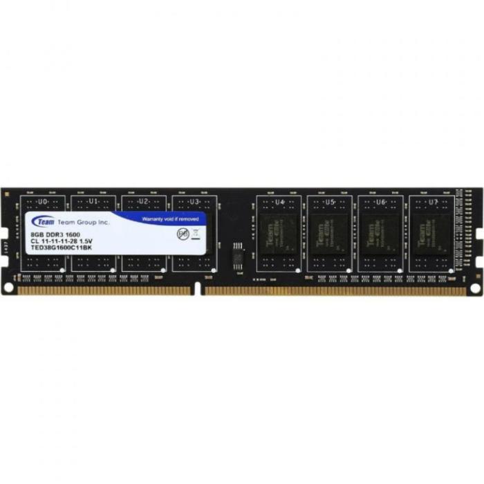 TeamGroup Μνήμη RAM DDR3 8GB PC 1600 Team Group Elite CL11 retail 1x8GB (TED38G1600C1101)