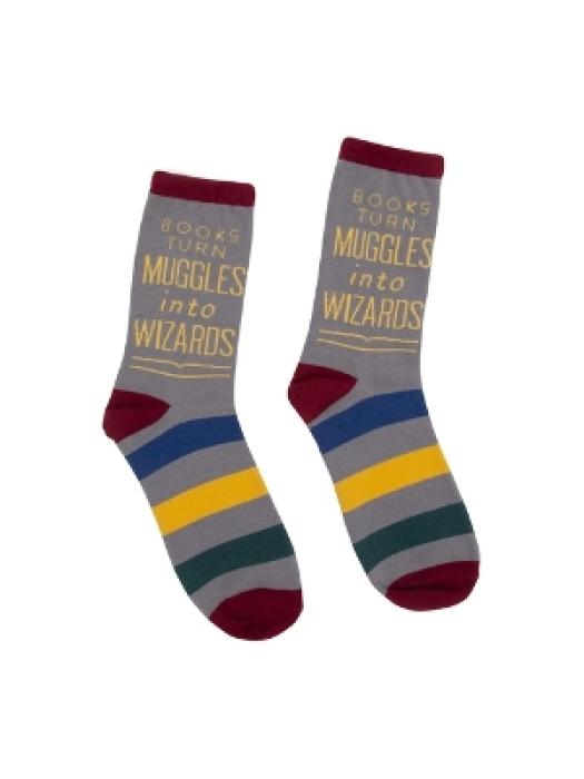 BOOKS TURN MUGGLES INTO WIZARDS ΚΑΛΤΣΕΣ - ΜΙΚΡΟ ΜΕΓΕΘΟΣ