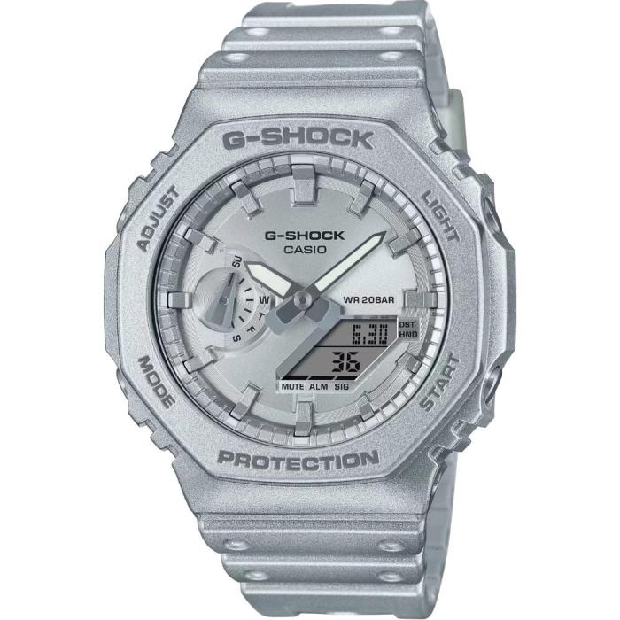Casio Ρολόι Αυτόματο με Ασημί Καουτσούκ Λουράκι (GA-2100FF-8AER) (CASGA-2100FF-8AER)