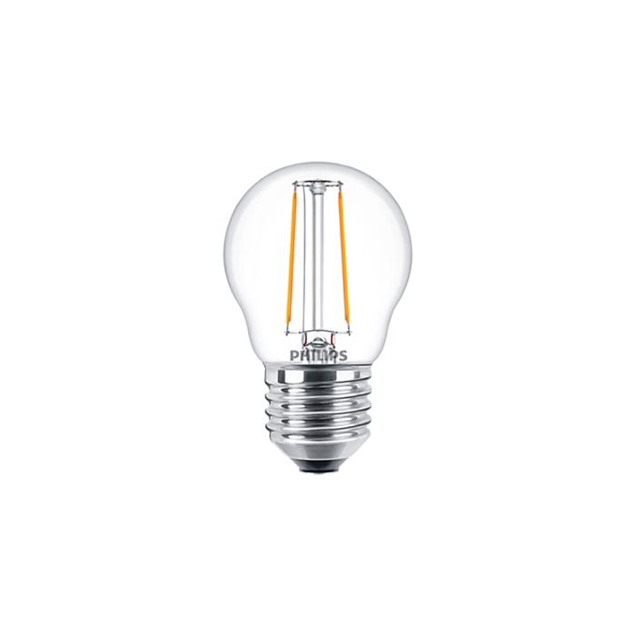 Philips E27 LED Warm White Filament Ball Bulb 2W (25W) (LPH02370) (PHILPH02370)
