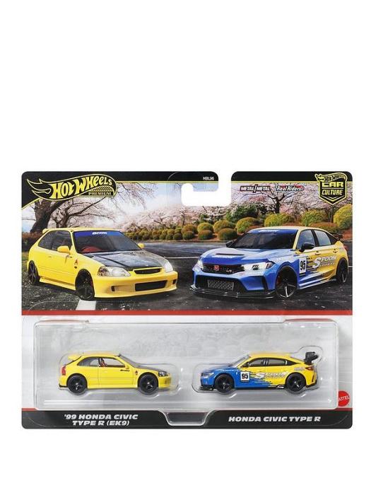HOT WHEELS PREMIUΜ- ΣΕΤ ΤΩΝ 2: 99 HONDA CIVIC TYPE R (EK9)   HONDA CIVIC TYPE R HBL96 - JBL00