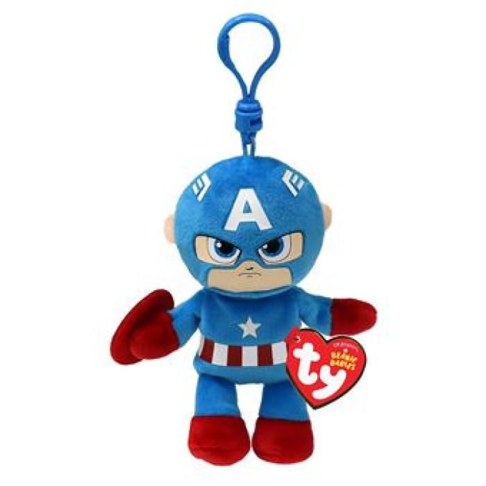 TY BEANIE BABIES ΛΟΥΤΡΙΝΟ ΜΠΡΕΛΟΚ: CAPTAIN AMERICA 8,5 ΕΚ.
