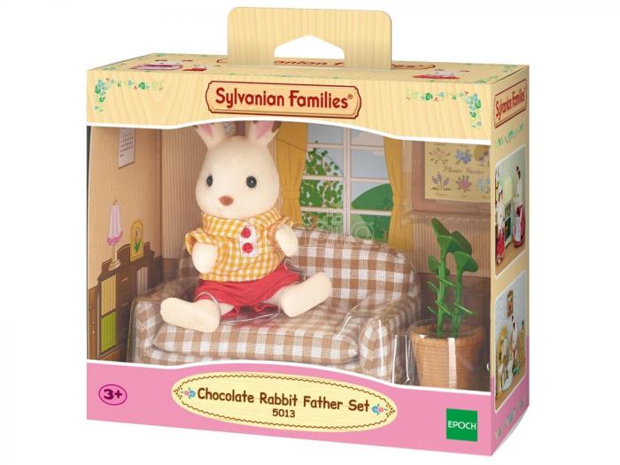 SYLVANIAN FAMILIES CHOCOLATE RABBIT FATHER SET (SOFA)