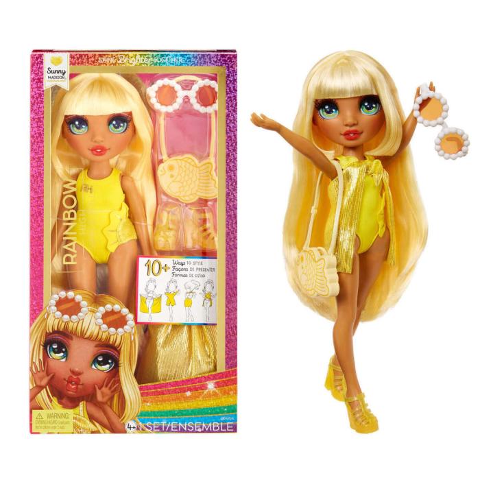 RAINBOW HIGH SWIM   STYLE FASHION DOLL- SUNNY (YELLOW)