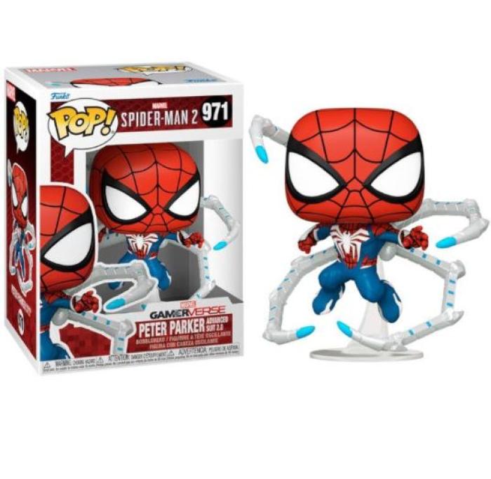 FUNKO POP! MARVEL GAMERVESE: SPIDER-MAN 2 - PETER PARKER (ADVANCED SUIT 2.0) #971 BOBBLE-HEAD VINYL