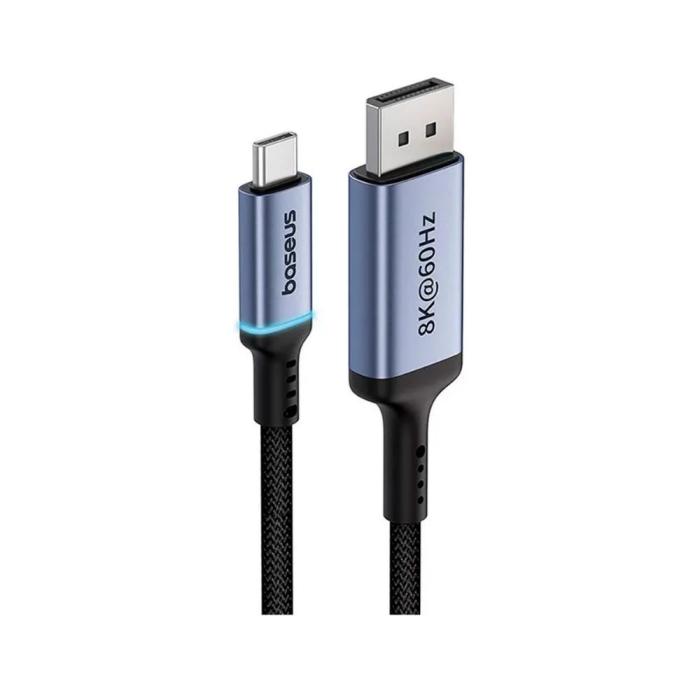 Baseus Καλώδιο USB-C σε DisplayPort 2m Μαύρο (B0063370D111-01) (BASB0063370D111-01)