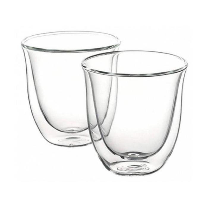 De'Longhi Σετ Ποτήρια Γυάλινα Διάφανα 190ml 2τμχ (5513214601) (DLG5513214601)