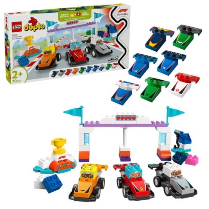 Lego Duplo F1 Team Racing Cars With Racers (10445) (LGO10445)