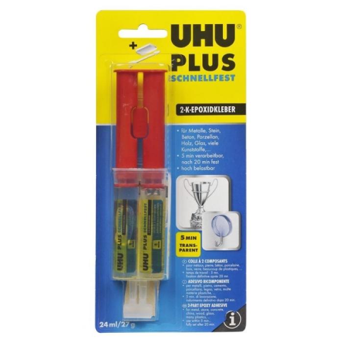 ΚΟΛΛΑ UHU PLUS ΕΠΟΞΕΙΔΙΚΗ 2 ΣΥΣΤΑΤ.24ML