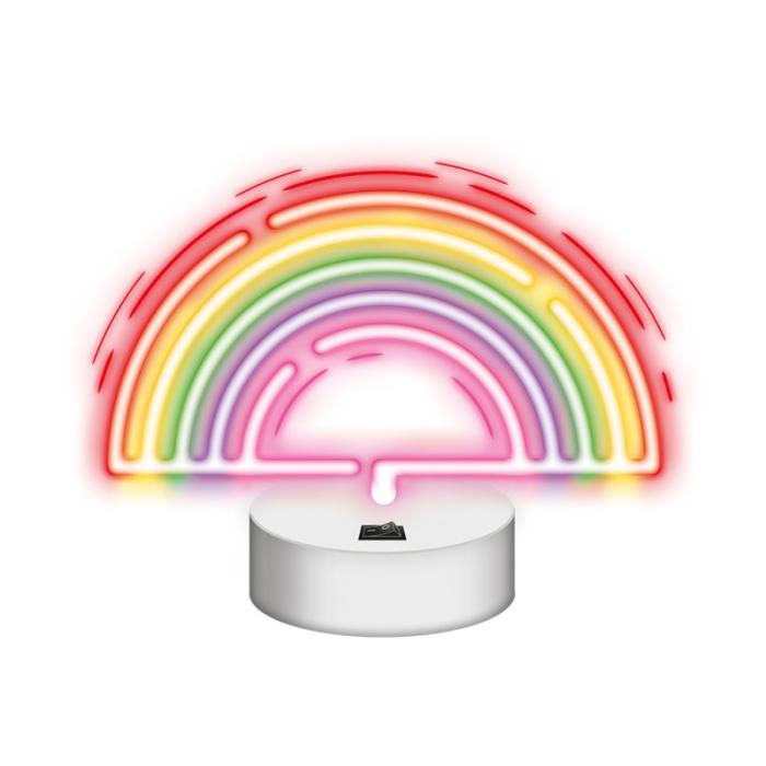 ΦΩΤΙΣΤΙΚΟ ΤΟΙΧΟΥ FOREVER LED  RAINBOW ΜΕ ΒΑΣΗ