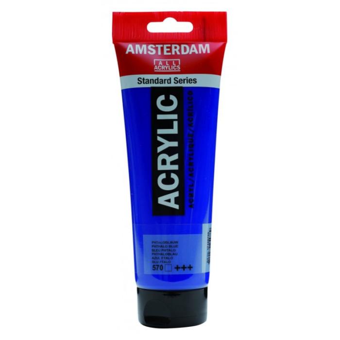 TALENS ΧΡΩΜΑΤΑ ΑΚΡΥΛΙΚΑ AMSTERDAM 120ml PHTHALO BLUE N.570