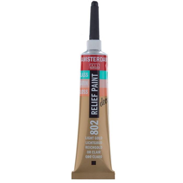 TALENS AMSTERDAM RELIEF PAINT 20ml (περίγραμμα) LIGHT GOLD No 802