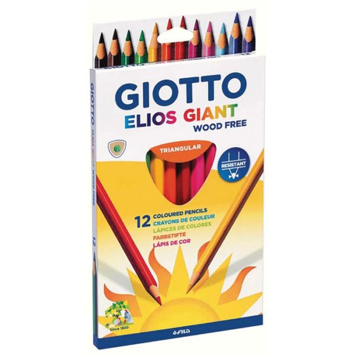ΚΡΑΓΙΟΝ ΞΥΛΙΝΑ GIOTTO JUMBO ΤΩΝ 12 χρωμ.