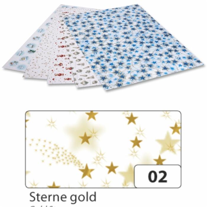 ΦΩΤΟΚΑΡΤΟΝ FOLIA 50x70 270gr ΧΡΙΣΤΟΥΓΕΝΝΩΝ ΧΡΥΣΑ ΑΣΤΕΡΙΑ