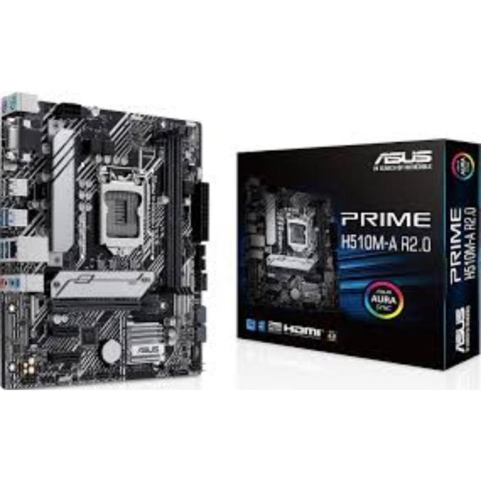 ASUS PRIME H510M-A R2.0 Intel H510 LGA 1200 (Socket H5) micro ATX (90MB1FP0-M0EAY0) (ASU90MB1FP0-M0EAY0)