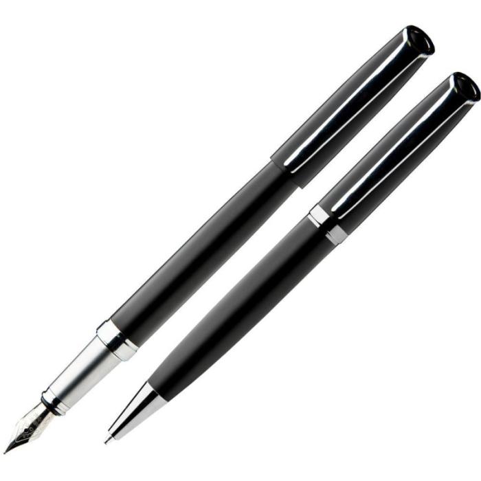 ΣΤΥΛΟ WELLINGTON ΣΕΤ AURORA BLACK (Διαρκείας & Πέννα)