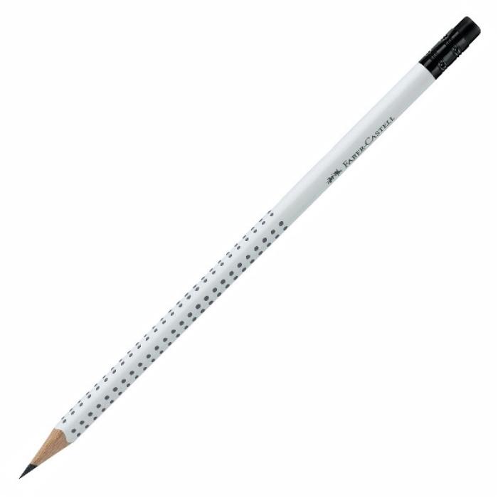 ΜΟΛΥΒΙΑ F.CASTELL GRIP ΓΟΜΑΣ ΛΕΥΚΑ (ΗΒ)