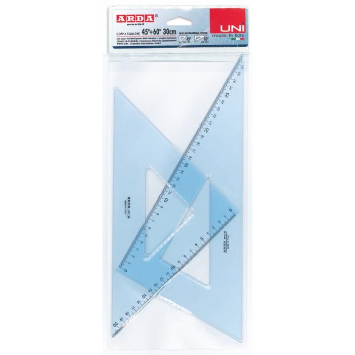 ΤΡΙΓΩΝΑ ΖΕΥΓΗ (45o+60o) ARDA 30cm